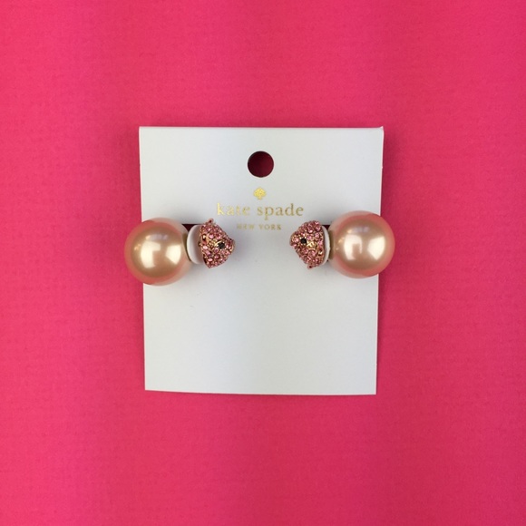 Kate Spade Imagination Pave Pig Reversible Earring - Picture 2 of 8